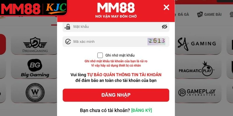 Việc đăng nhập MM88 được thiết kế đơn giản, nhanh gọn