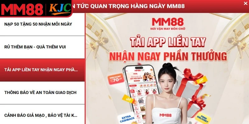 Việc tải app MM88 mang lại nhiều lợi ích hấp dẫn 