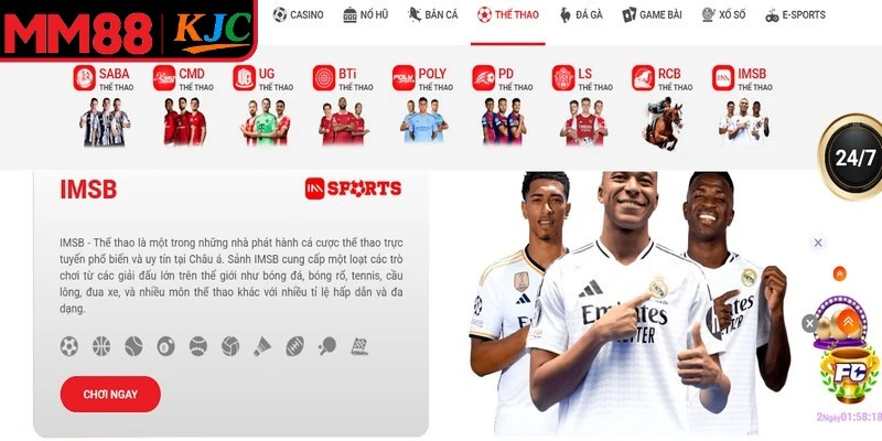 Khuyến mãi hấp dẫn dành riêng cho cá cược thể thao MM88